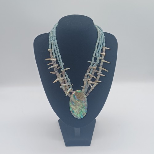 Handcrafted turquoise heishi - heishi, &