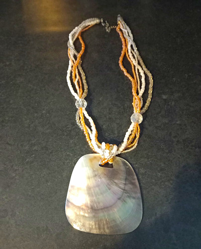 Multicolour beaded necklace - beaded,