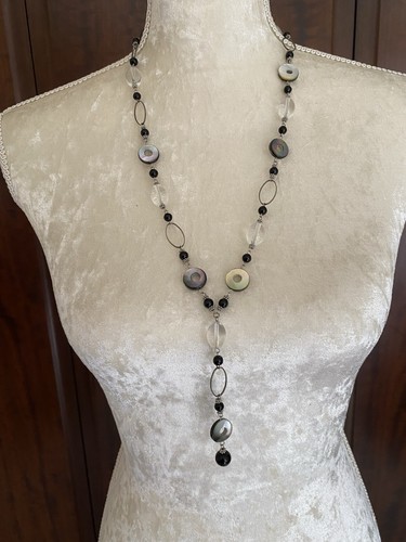 Glass and abalone - and, bead