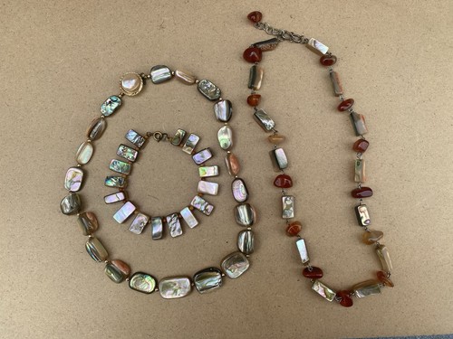 Abalone and carnelian - abalone,