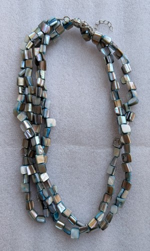 Vintage necklace blue - blue, mother