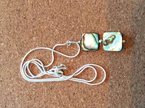 Abalone shell square - abalone,