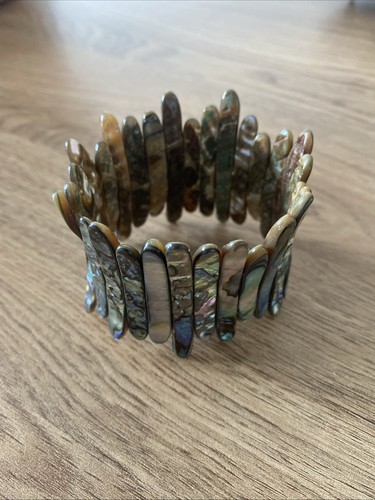 Vintage abalone shell stretch - vintage,