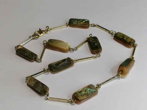 Vintage abalone shell necklace - vintage,
