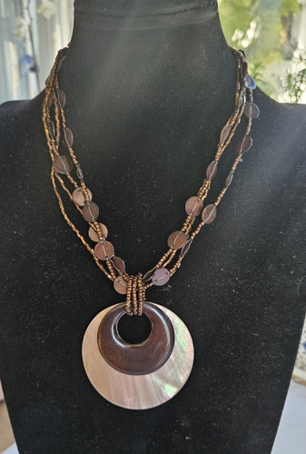 Multi strand beaded necklace - multi-strand,