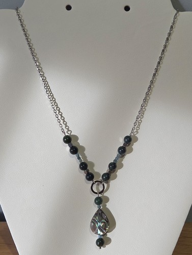 Moss agate apatite - moss,