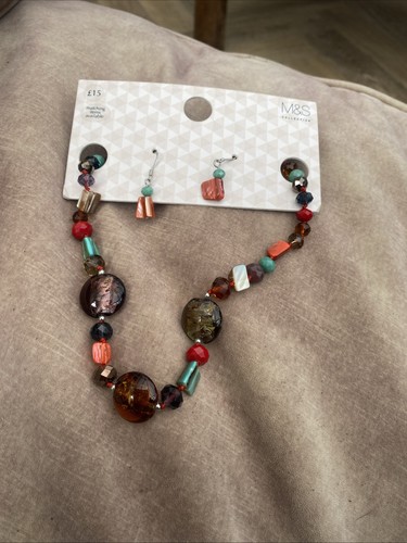 Lovely earring and necklace - earring,