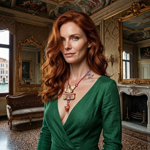 Necklace winged angel cherub - winged,