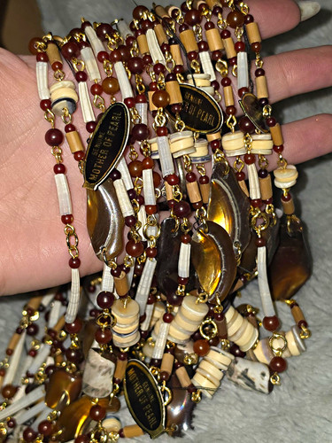 Mother pearl necklaces - mother, of