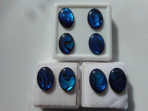 Abalone shell cabochons - , oval