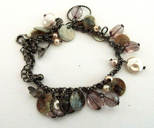 Abalone discs faux pearls - discs,faux, &