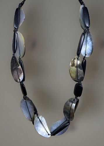 Long mother pearl - long, black