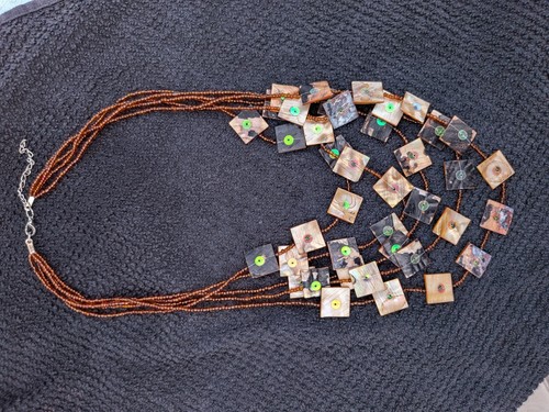 Vintage multi strand shell - multi,