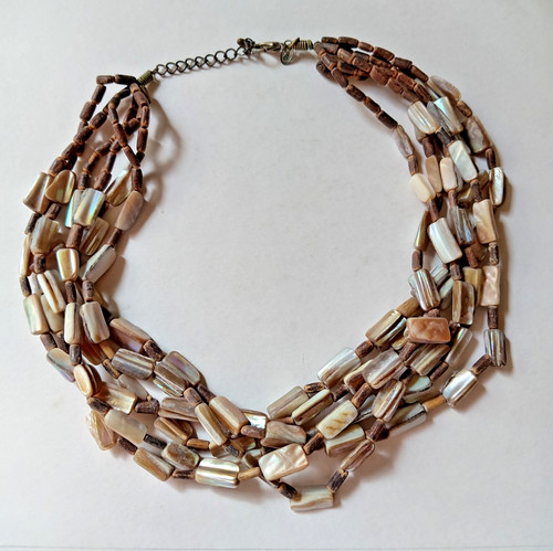 Mother pearl chip bead 6 - chip,