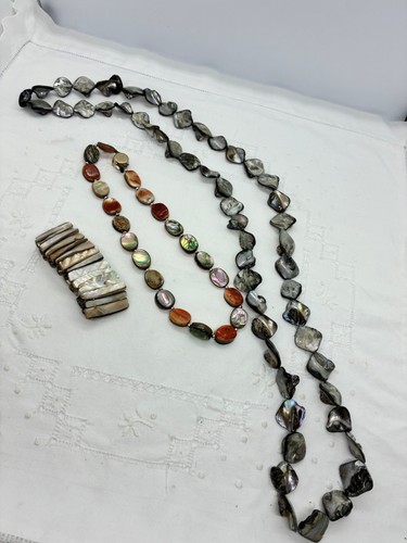 Vintage paua shell coral - ,
