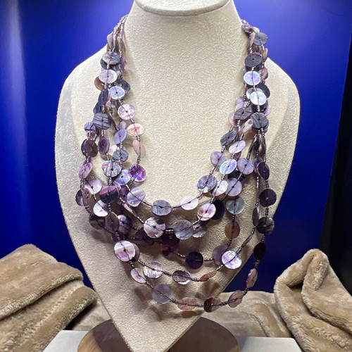 Purple silver tone - purple/silver, of