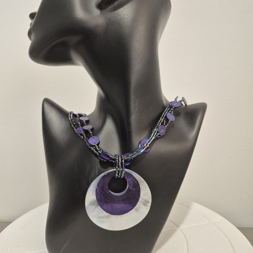 Beaded necklace multi - beaded,