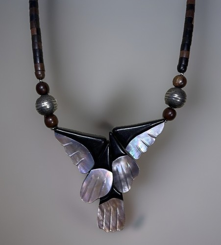 Vintage mother pearl wood - of, &